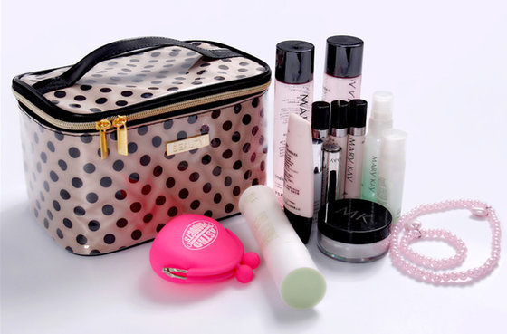 China Multi Function Hanging Makeup Bags And Cases Made Of clear PVC supplier