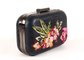 Vintage Floral Embroidered Clutch Bag Pu Leather For Dinner Party supplier