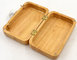 Simple Design Ladies Makeup Wooden Clutch Bag Yellow Color For Vacation supplier