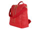 Lightweight Red Womens Backpack Bags Soft Pu Leather With Zipper Pocket supplier