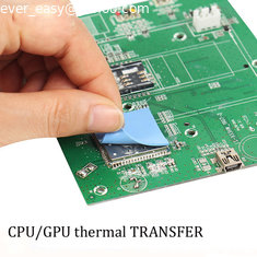 China Precut thermal transfer thermal conduct silicone pad silicone sheet for CPU/GPU/heat sink supplier