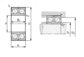 Angular contact ball bearings,double row 305283D supplier