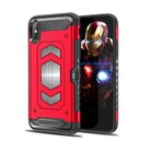 Color Black Red Armor Fitted Case with Card Pocket Magnetic Car Mount For Samsung S9 S8 PLUS NOTE9 J3 2018 J400 J7 Prime