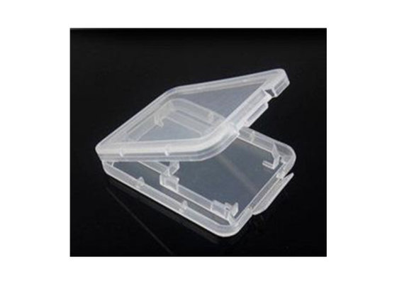 China 6.5g Clear Plastic Gift Boxes For SD Cards , Polypropylene Material Memory Card Case supplier