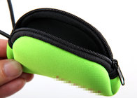 Promotional Waterproof Light green Mini Key Neoprene Pouches, Coin and Card pouch