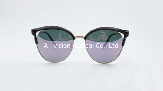 China Cateye Retro style Plastic metal Sunglasses for Ladies Womens Casual fashion glasses supplier