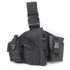 Tactical Puttee Thigh Leg for Pistol Holster Pouch Wrap-around bag Hunting Gun Accessories