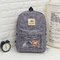 A variety of color Canvas Backpack Students Backpack