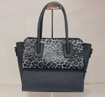 Leopard pattern patche satchel
