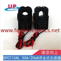 Open type current transformer opct10al 50a/20ma measurement of low frequency and high frequency current signal