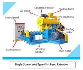 Blue/yellow Fish Feed Extruder FY-DSP80 with 400kg/h production
