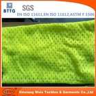 EN20471 inherent FR Modacrylic/cotton knitted mesh fabric