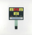 China Multicolored Printed Flexible Membrane Switch With LED window and Metal Dome distributor
