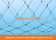316 Stainless Steel Wire Rope Ferruled Cable Mesh For Handrailing