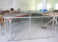 Flexible Stainless Steel Wire Rope Mesh Frame Panels For Railing