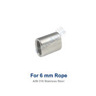 1 mm -18 mm Flat Oval Stainless Steel Rope Crimping Sleeve For Wire Rope Sling