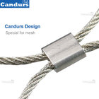 AISI 316 Flexible Stainless Steel Cable Balustrade Mesh by Candurs