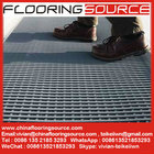 Heavy Duty Slip Resistant PVC Grid Wet Area Mat Two Layers 4-way Drain Water Grey Color Floor Mat 1.2MX15M Rolls