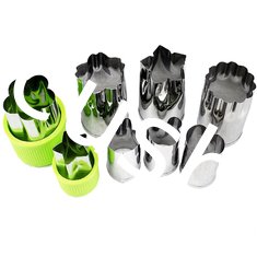 China Vegetable Cutters Shapes Set (8 Piece) - Cookie Cutters Fruit Mold Cheese Presses Stamps for Kids Shaped Treats Food supplier