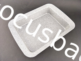 China Non-stick grey Marble Coating Square Cake Pan for bakeware supplier
