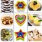 Plastic Multi-size set of 6 Multi-color Two-sided Round Cookie Biscuit Sandwich Fondant Cutter Set supplier