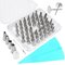 Stainless Steel Cookies Cupcake Decorating Kits Frosting Icing Tips Baking Tools with Flower Nail Pastry Bag Icing supplier