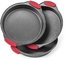 3 Piece NonStick Cake Pans Set with Silicone Handles Easy Release Non Stick Coating Wide Round Ends For Easy Handling supplier