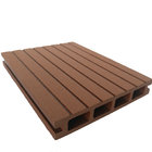 Anti-slip popular outdoor garden hollow wood plastic composite floor, wood plastic decking
