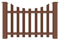 Pe plastic wood fence fence wood plastic material fence factory direct park wood plastic fence