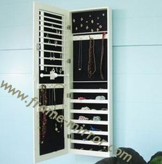 China white wall mounted mirrored jewelry cabinet supplier