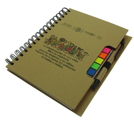 China Freeuni ECO craft cover print logo PET sticky note Multi-function notebook with pen supplier