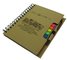 Freeuni ECO craft cover print logo PET sticky note Multi-function notebook with pen supplier