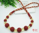 Delicate custom beads curtain tieback for home decoration