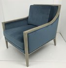 Solid oak wood frame fabric Leisure Customized Comfortable Single Sofa Chair For Hotel guestroom lounge chair