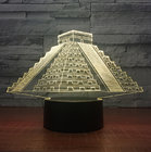 Pyramid 7 Colors Change 3D LED Night Light with Remote Control Ideal For Birthday Gifts And Party Decoration