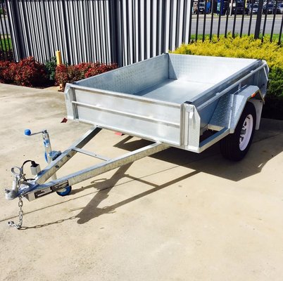 China 7X4 Hot Dipped  Galvanised Trailer 750KG supplier