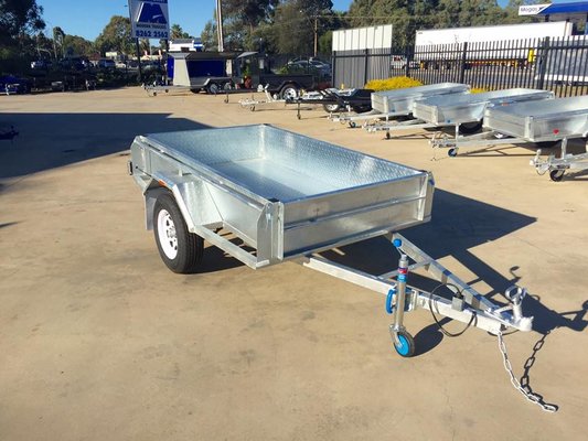 China 6X4 Hot Dipped Galvanised Single Axle Trailer 750KG supplier