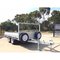 Hot Dipped Galvanized 10 x 5 Single Axle Flat Top Trailer , Tandem Axle Trailer supplier