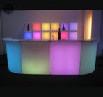 Remote Control Rechargeable Battery Power Illuminated 16 Colors Changing LED Bar Counter for Nightclub