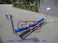 GCS company polyethylene conveyor roller idler of China /heavy duty conveyor mining idler trough grooved conveyor roller