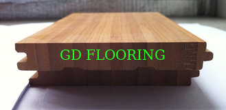 China Carbonized vertical bamboo flooring with Treffert paint, E1 glue supplier
