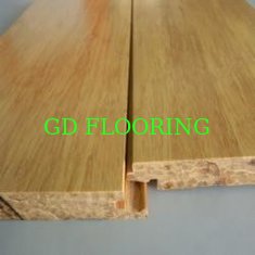 China Natural strand woven  bamboo flooring with lacquer surface by click lock system supplier