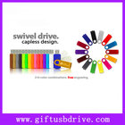 Colorful High Quality Economy Custom USB 2.0 Swivel Flash Drive with your own logo