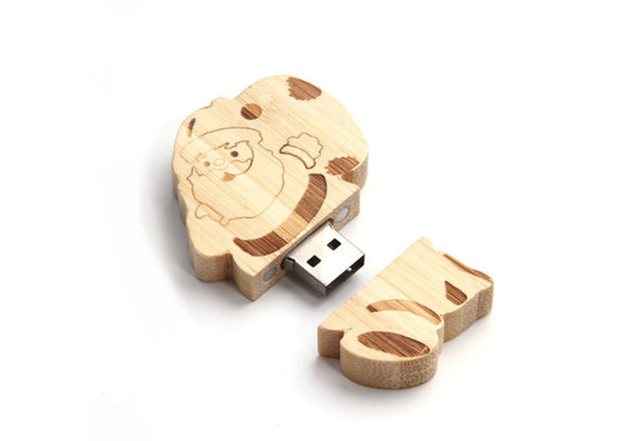 China Santa Claus wooden USB pendrive 16 gb usb flash drive supplier