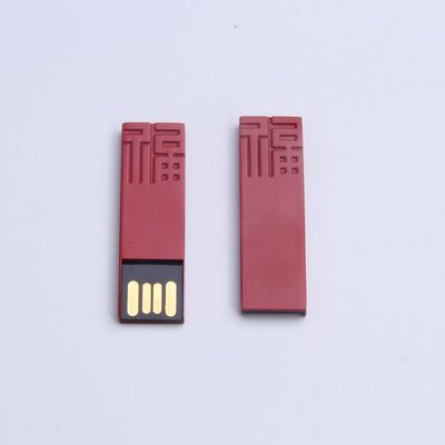 China Top quality red color metal small thumb drive, 1 gb flash drive supplier