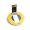 Round card shape 8gb usb 2.0 flash drive humb drive storage with customized logo supplier