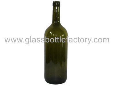 China 1500ml Dark Green Bordeaux Wine Bottle supplier