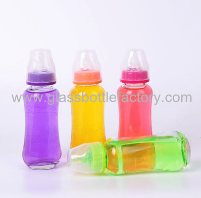 China 280ml Glass Feeding Bottle With Nipple supplier