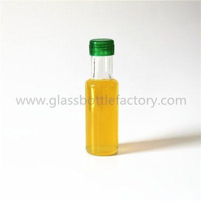 China 100ml Clear Round Olive Oil Glass Bottle supplier