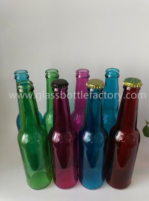 China 330ml Green,Blue,Purple Colors Beer Bottles supplier
